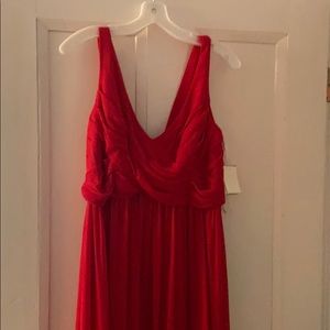 Red formal dress